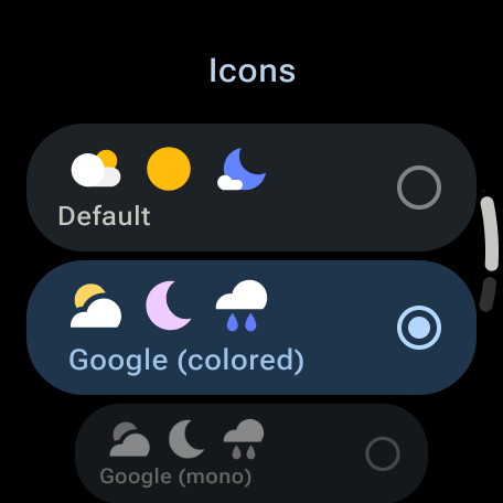 Weather Complications: Wear OS screenshot