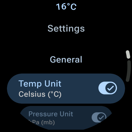 Weather Complications: Wear OS screenshot