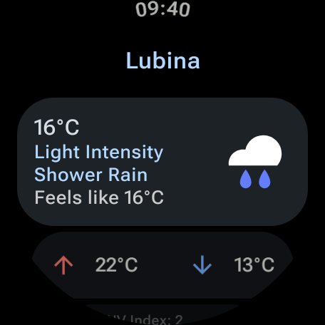 Weather Complications: Wear OS screenshot