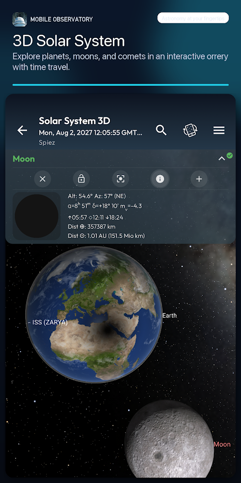 Mobile Obs Pro Astronomy screenshot
