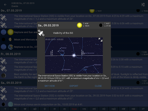 Mobile Obs Pro Astronomy screenshot