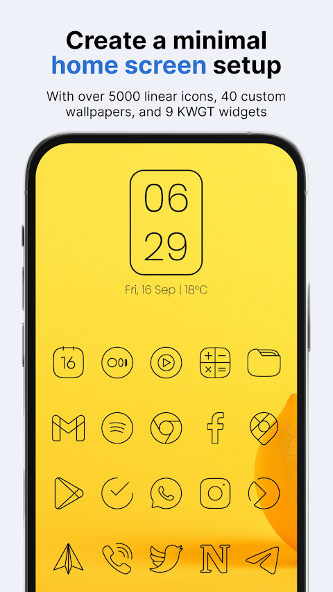 Vera Outline Black: Icon Pack screenshot