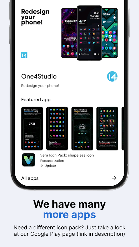 Vera Outline Black: Icon Pack screenshot