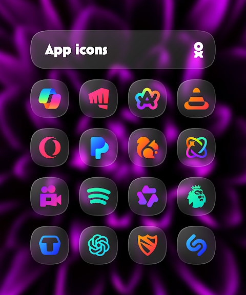 One UI Glass Color Icon Pack screenshot