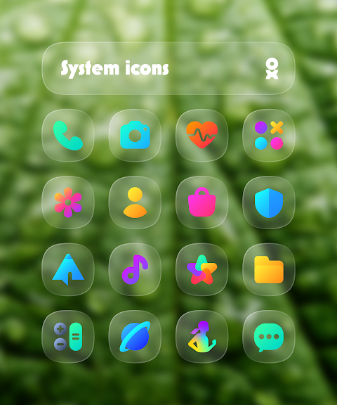 One UI Glass Color Icon Pack screenshot