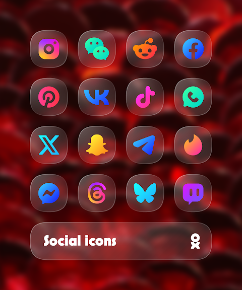 One UI Glass Color Icon Pack screenshot