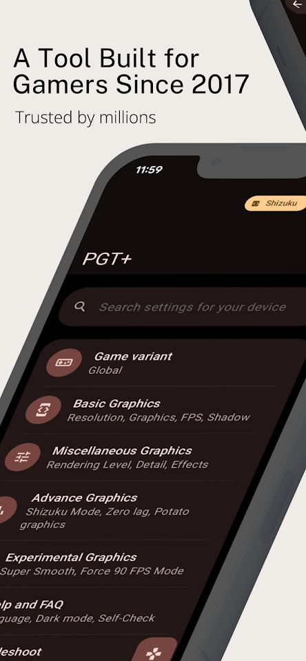 PGT+ : Pro GFX & Optimizer screenshot