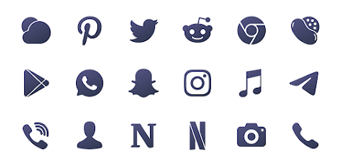 Lena Dark: Shapeless Icon Pack screenshot