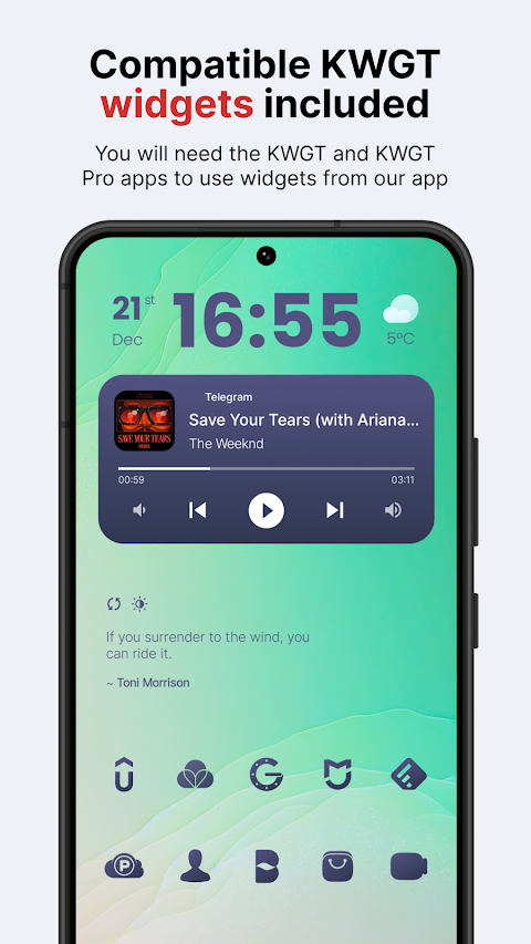 Lena Dark: Shapeless Icon Pack screenshot