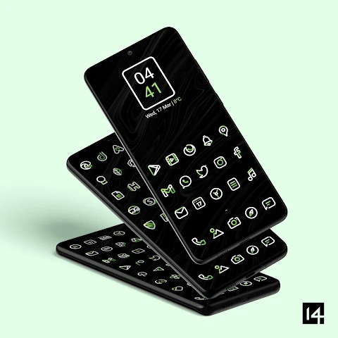Aline Green: linear icon pack screenshot