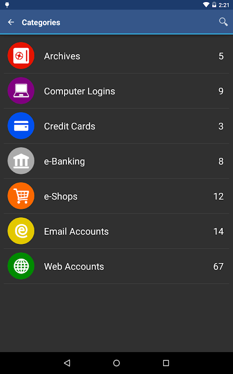 aWallet Cloud Password Manager screenshot