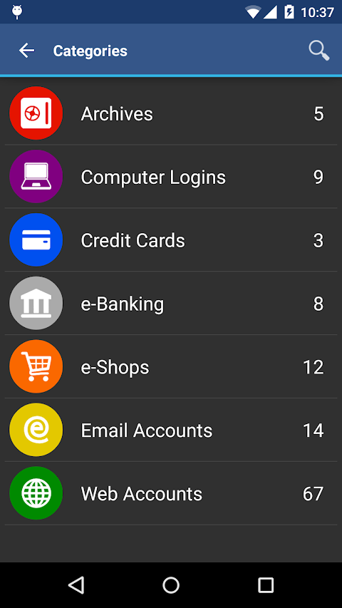 aWallet Cloud Password Manager screenshot