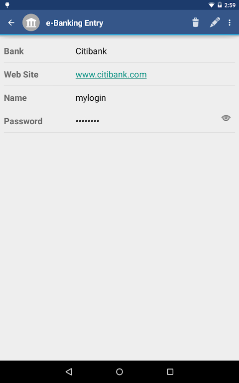 aWallet Cloud Password Manager screenshot