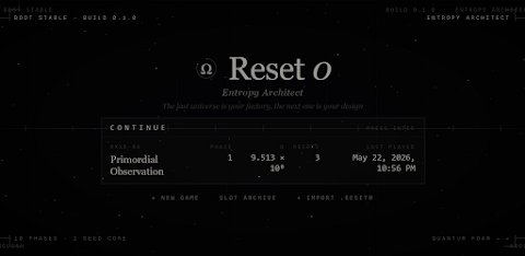 RESET-0: Entropy Architect screenshot