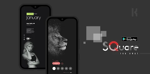 Square KWGT screenshot