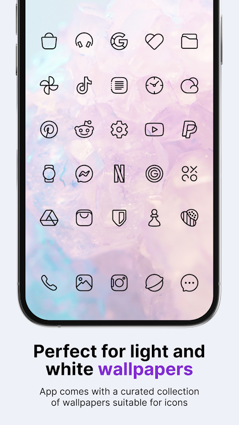 Caelus Black: linear icon pack screenshot