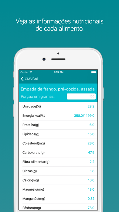 Tabela Taco screenshot