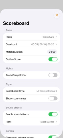 Judo Shiai Scoreboard screenshot