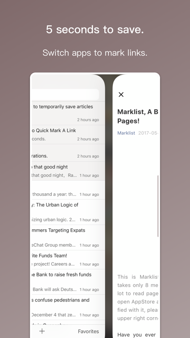Marklist – Manage Later Things screenshot