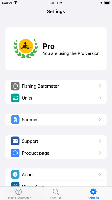 Fishing Barometer – Fishermen screenshot