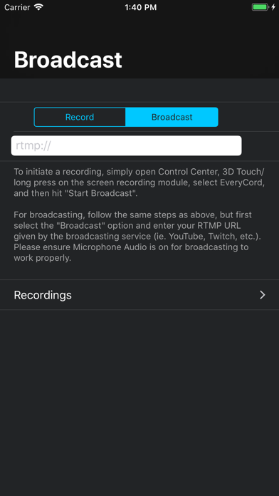 EveryCord: Live Screen Record screenshot
