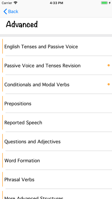 English Grammar Practice 2018 screenshot