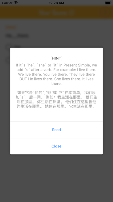 English Grammar Practice 2018 screenshot
