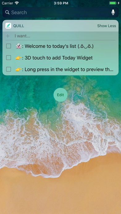 Quill – Todo list screenshot