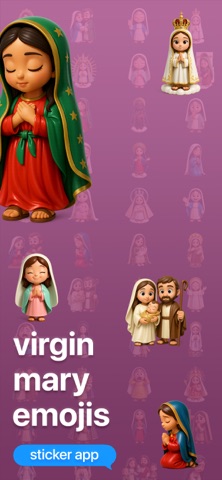 Virgin Mary Emojis screenshot