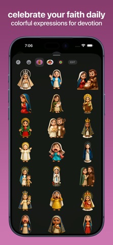Virgin Mary Emojis screenshot