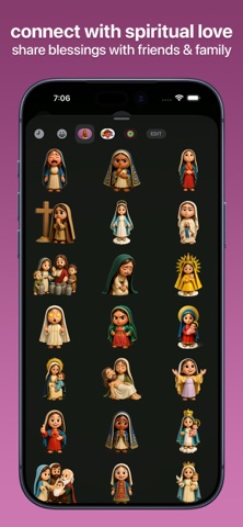 Virgin Mary Emojis screenshot