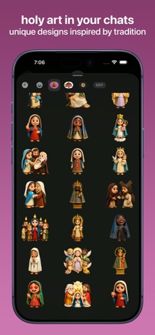 Virgin Mary Emojis screenshot