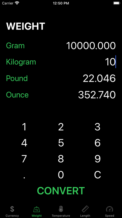 Unit Converter & Currency tool screenshot