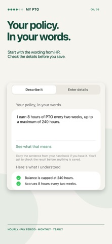 My PTO screenshot