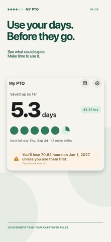 My PTO screenshot