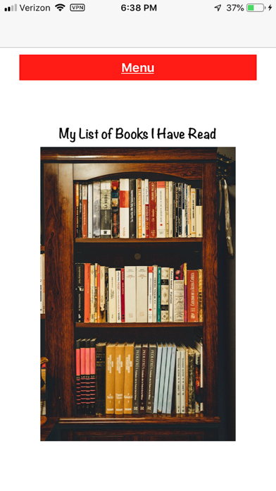 My Books Read screenshot
