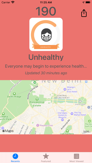 Track Air Quality – PM2.5 screenshot