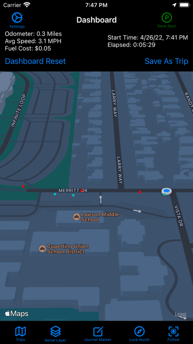 GPS Travel Journal screenshot