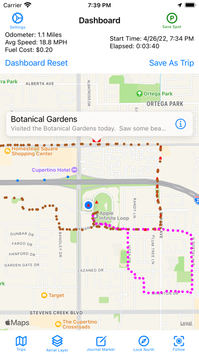 GPS Travel Journal screenshot
