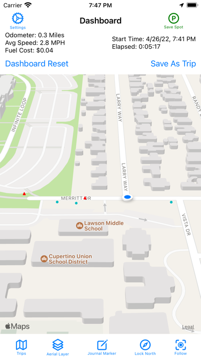 GPS Travel Journal screenshot