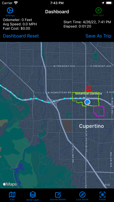 GPS Travel Journal screenshot