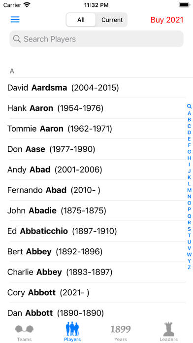 Baseball Stats 2026 Edition screenshot