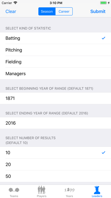 Baseball Stats 2026 Edition screenshot