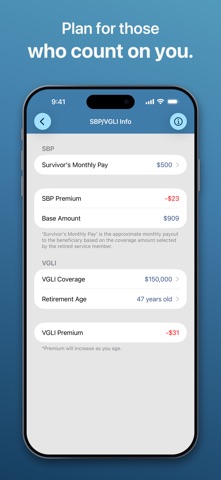 Military Retirement screenshot