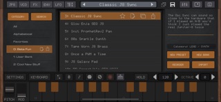 Super J8 Synth + AUv3 screenshot