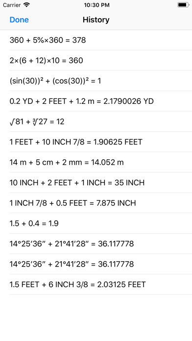 Construction Calculator++ screenshot