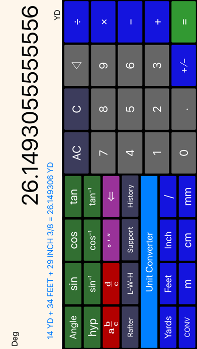 Construction Calculator++ screenshot