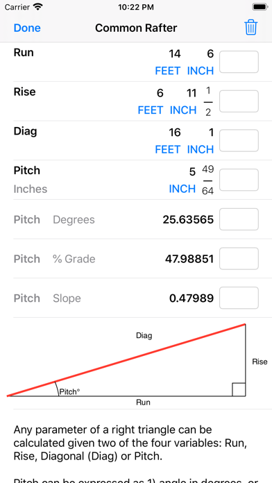 Construction Calculator++ screenshot