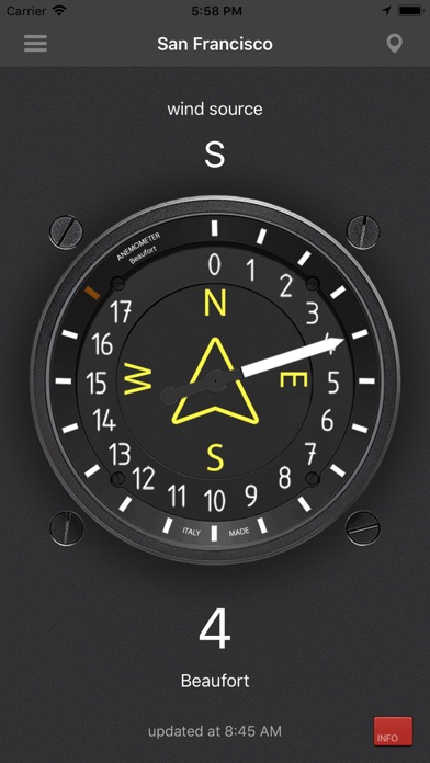 Anemometer: Wind speed screenshot