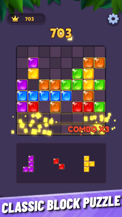 Block Blast: Classic Jewel screenshot